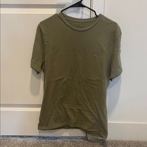 All Saints Olive Green T-Shirt L